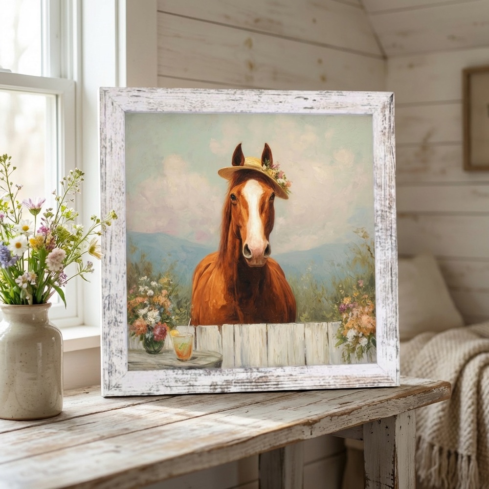 Derby Horse & Cocktail Framed Art